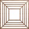 Ekena Millwork Raven Wood Fretwork Pierced Ceiling Medallion, Walnut, 28"OD x 10 1/4"ID x 1/4"T CMWP28X28X0250RAWA - alternate 1